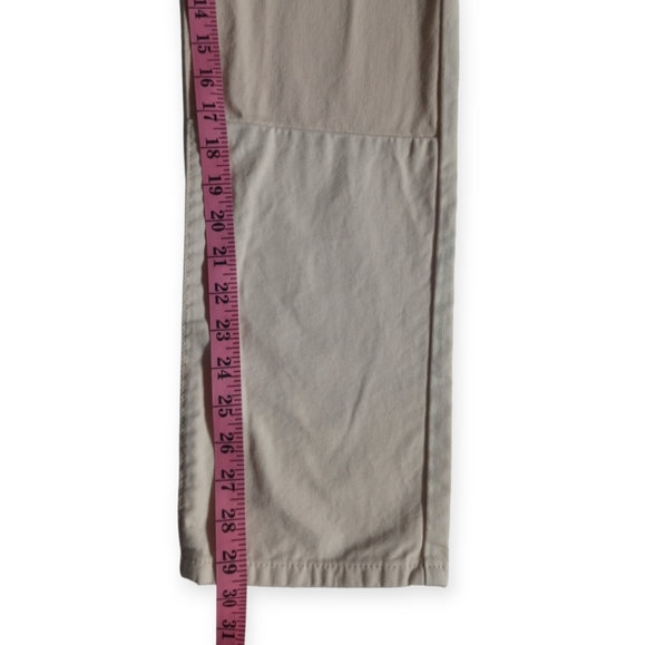 PACSUN VINTAGE LOOSE  WOMEN'S WHITE /TAN PATCH JEANS. SIZE 29 - Picture 9 of 13